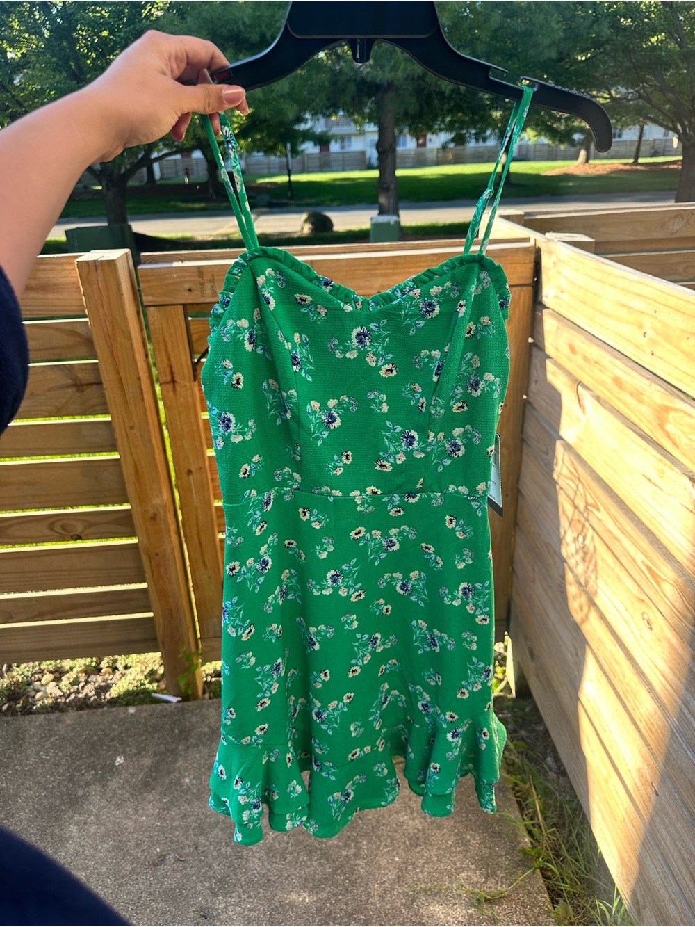 City Studio Green Floral Slip Dress